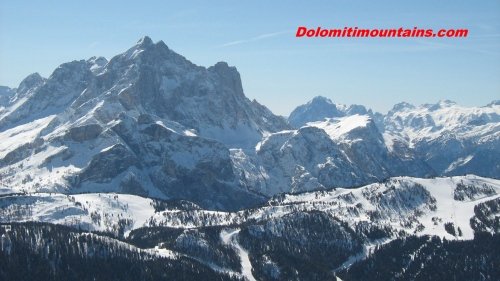 ski traks on civetta and zoldo area